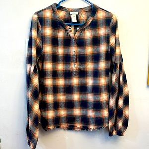 Sundance Plaid Top